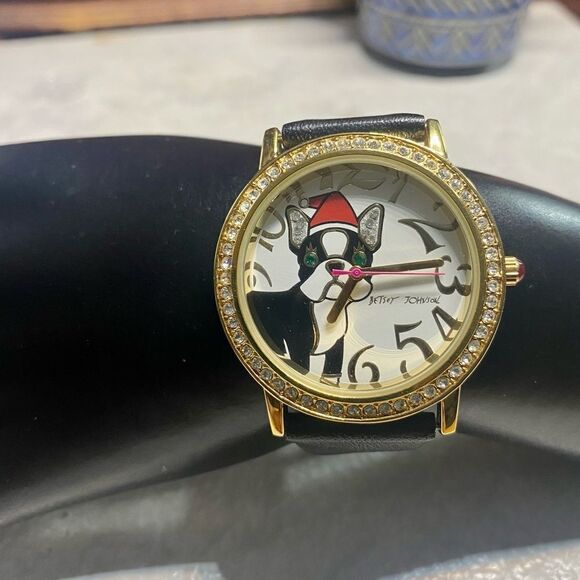 Betsey Johnson Boston Terrier Watch - Picture 1 of 5